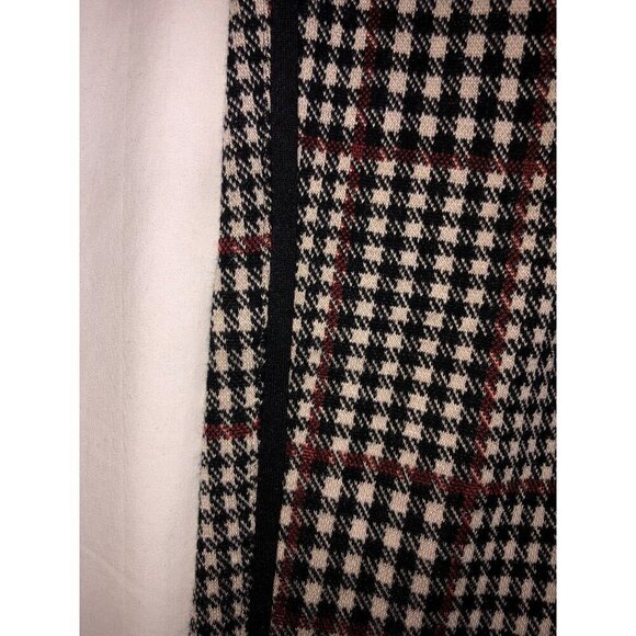 Anthropologie Plaid Pants Dickens Trousers Size S Pull On Black Red Menswear NEW - Picture 7 of 12